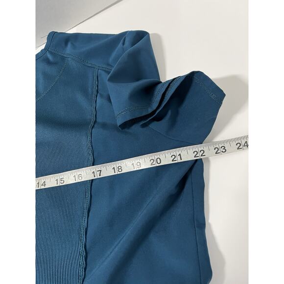 Cherokee Infinity Scrub Set Women L Caribbean Blue Top And Bottom Jogger Pant - Picture 13 of 13